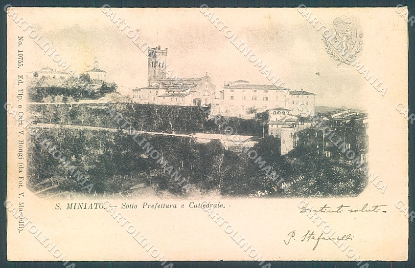 Pisa San Miniato Cattedrale Sotto Prefettura cartolina JK5226 – fronte
