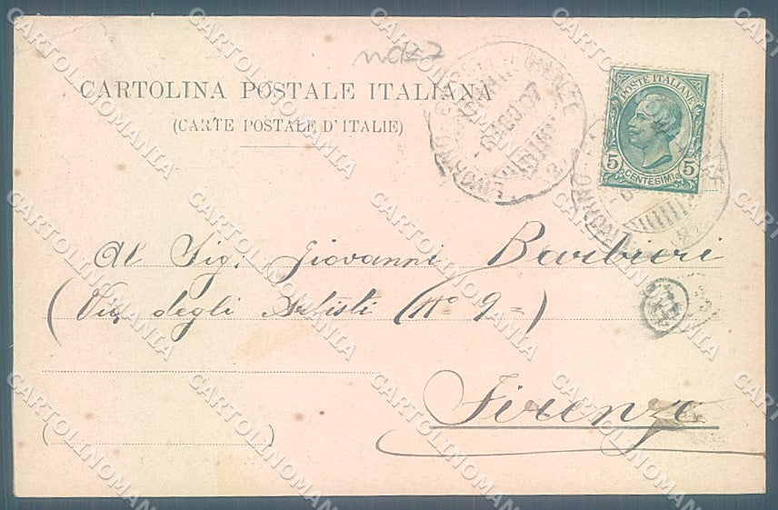 Pisa San Miniato Chiesa del S. S. Crocifisso PIEGHINA ANGOLO cartolina JK5228 – retro