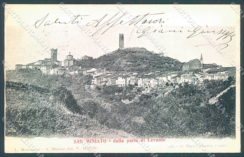 Pisa San Miniato cartolina JK5229 – fronte
