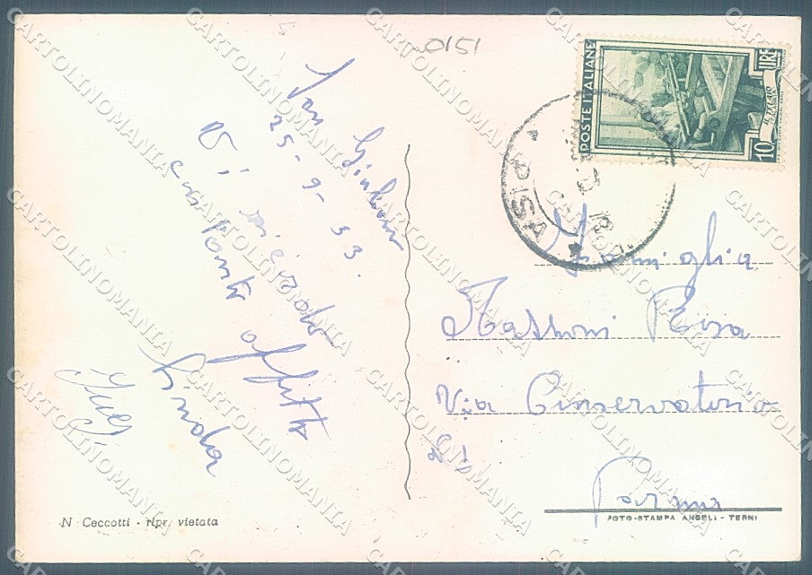 Pisa San Giuliano Terme Pensione Garibaldi Viale Boboli Foto FG cartolina JK5237 – retro