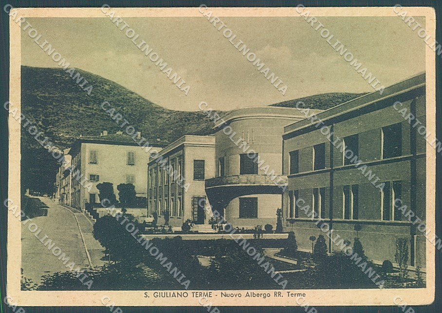 Pisa San Giuliano Terme Nuovo Albergo PIEGA FG cartolina JK5239 – fronte