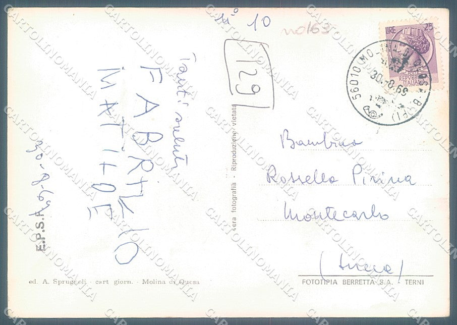 Pisa Molino di Quosa PIEGHINE Foto FG cartolina JK5243 – retro