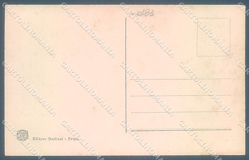 Prato Città Monumento a Francesco di Marco Datini SCOLLATA cartolina JK5254 – retro