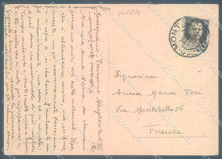 Prato Vernio Montepiano Chiesa della Badia FG cartolina JK5274 – retro