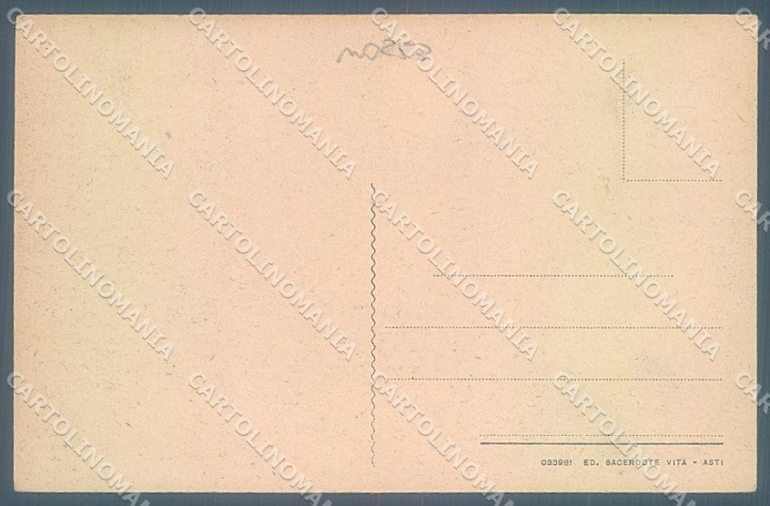 Asti Castagnole Lanze San Bartolomeo TRACCE UMIDO cartolina JK5279 – retro