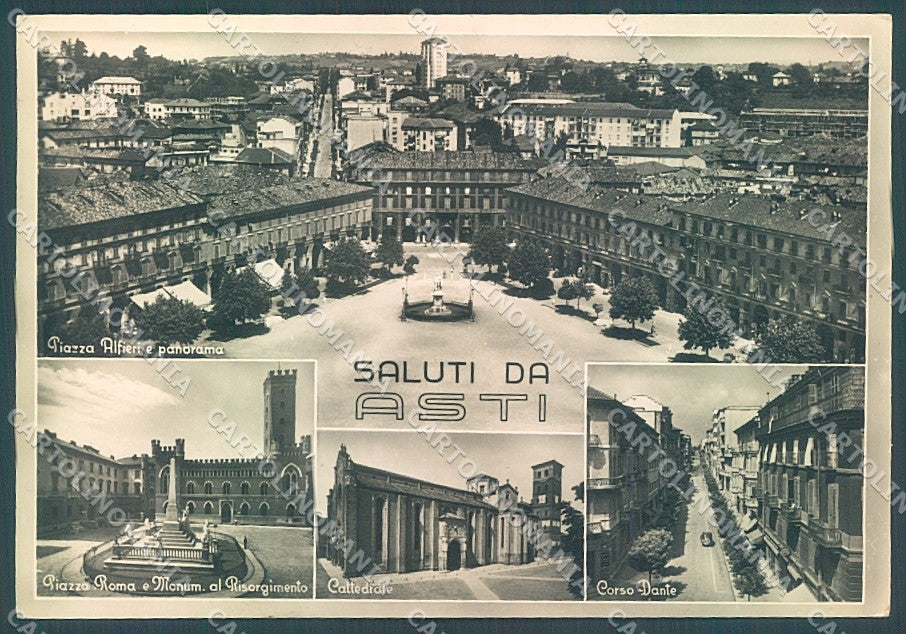 Asti Città Cattedrale Corso Dante saluti da Foto FG cartolina JK5286 – fronte
