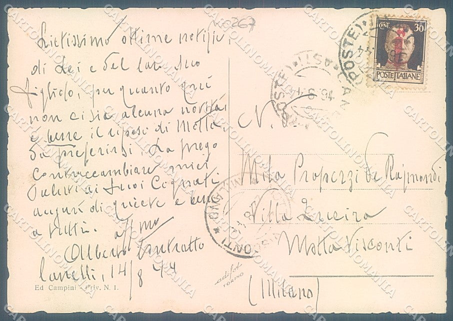 Asti Canelli Via Giuliani Foto FG cartolina JK5289 – retro