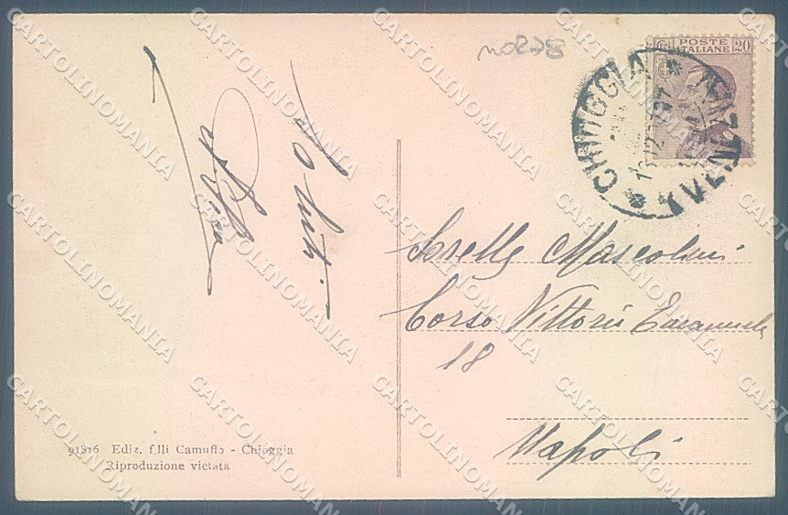 Venezia Chioggia Canale Vena Chiaro di Luna cartolina JK5291 – retro