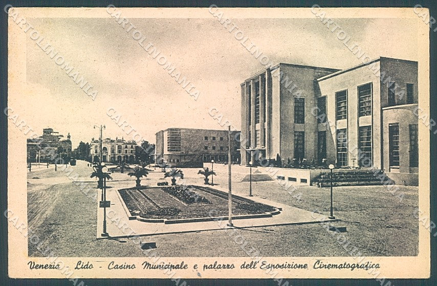 Venezia Lido Palazzo Esposizione Cinematografica cartolina JK5292 – fronte