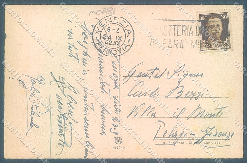 Venezia Lido Palazzo Esposizione Cinematografica cartolina JK5292 – retro