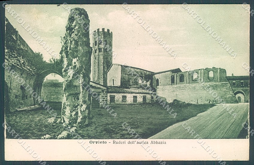 Terni Orvieto Ruderi Antica Abbazia Alterocca 45334 cartolina JK5303 – fronte