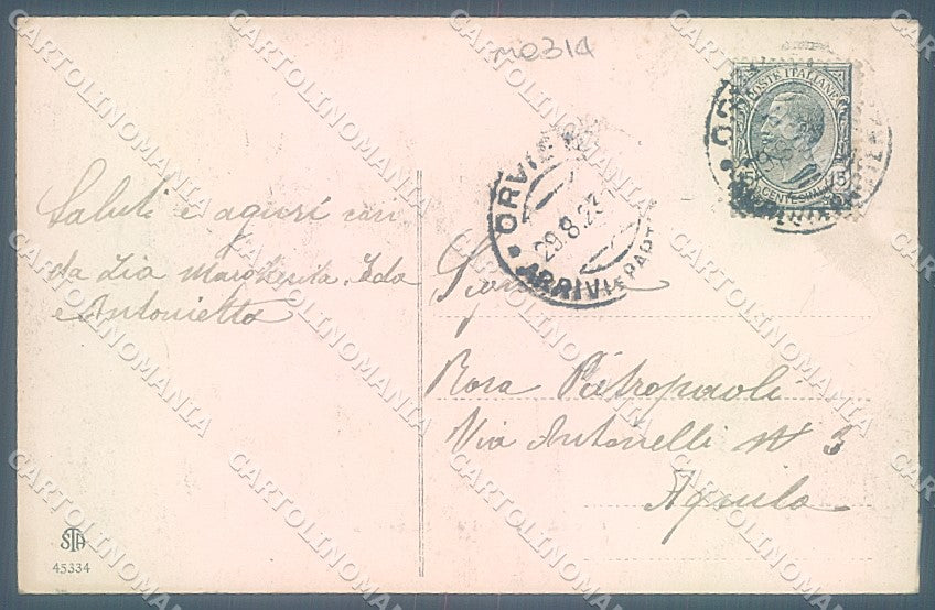 Terni Orvieto Ruderi Antica Abbazia Alterocca 45334 cartolina JK5303 – retro
