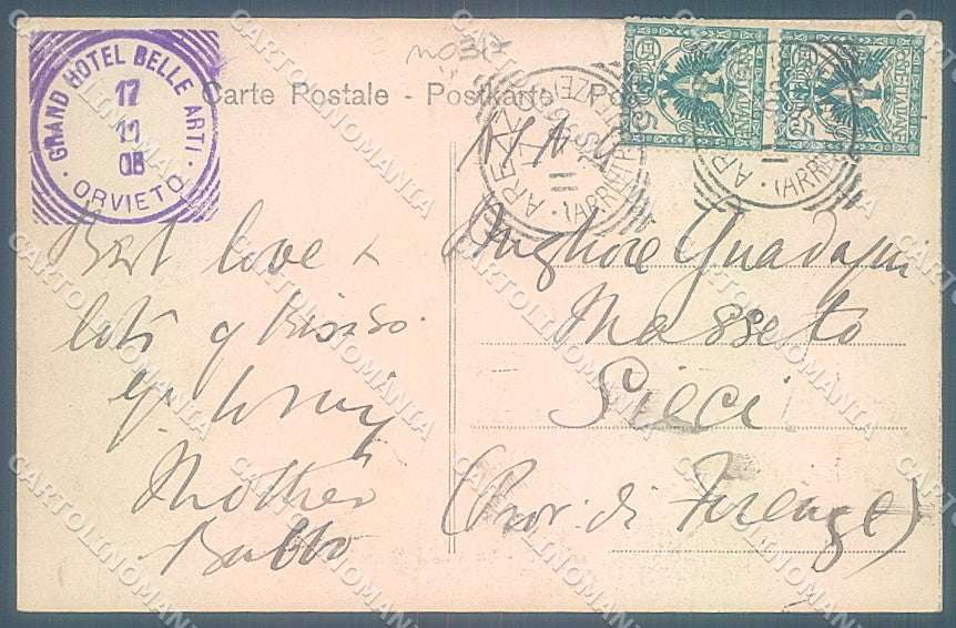 Terni Orvieto Tombe Etreusche cartolina JK5306 – retro