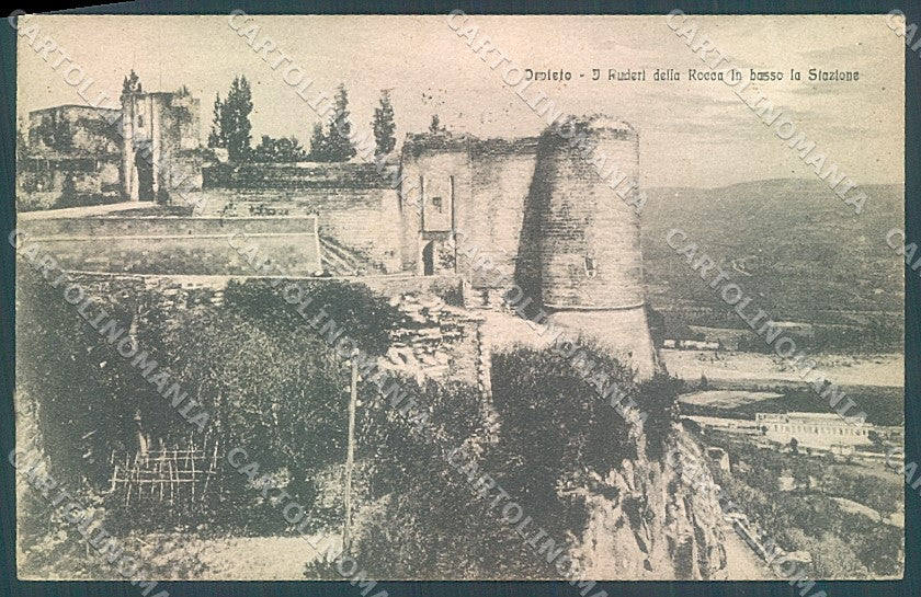 Terni Orvieto Ruderi Rocca Stazione Alterocca 1649 cartolina JK5307 – fronte