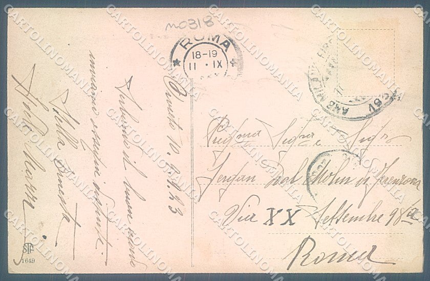 Terni Orvieto Ruderi Rocca Stazione Alterocca 1649 cartolina JK5307 – retro