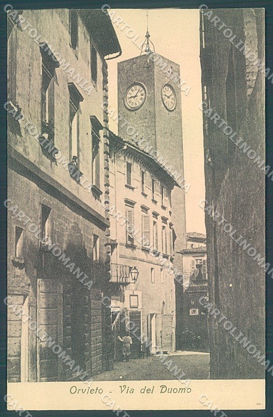 Terni Orvieto Via del Duomo cartolina JK5315 – fronte