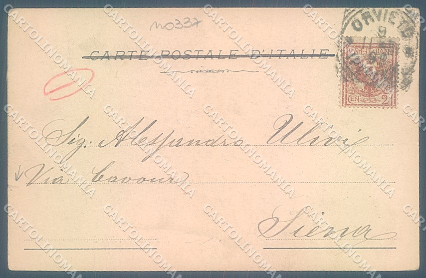 Terni Orvieto Palazzo Capitano del Popolo Alterocca 73 cartolina JK5317 – retro