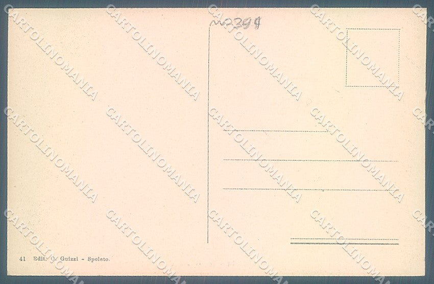 Perugia Spoleto Via Monterone cartolina JK5342 – retro