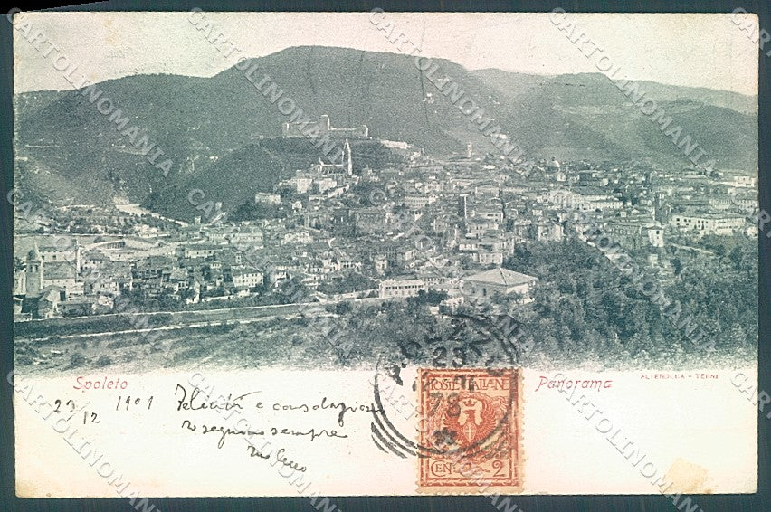 Perugia Spoleto Alterocca cartolina JK5343 – fronte
