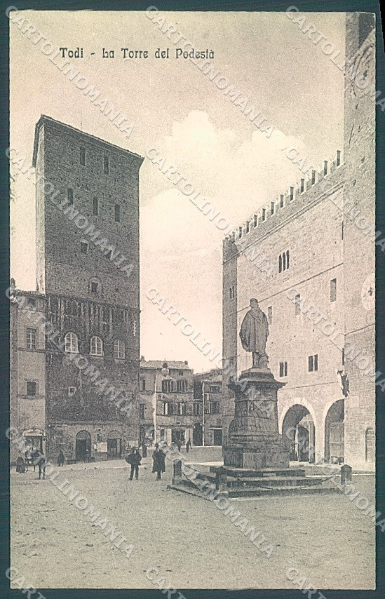 Perugia Todi Torre del Podestà Monumento Alterocca 12208 cartolina JK5344 – fronte