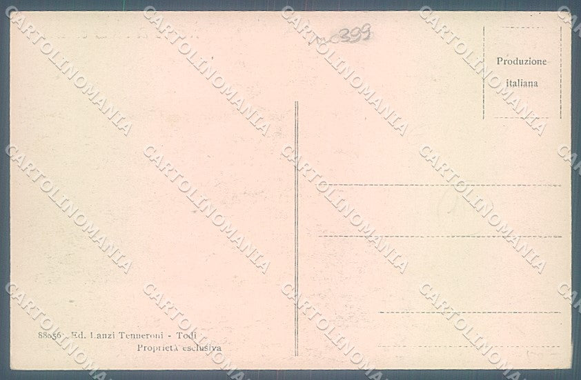 Perugia Todi Tre Palazzi Comunali cartolina JK5345 – retro