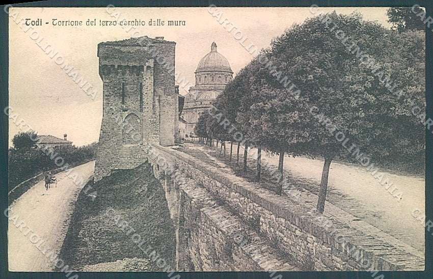 Perugia Todi Torrione Terzo Cerchio delle Mura cartolina JK5350 – fronte