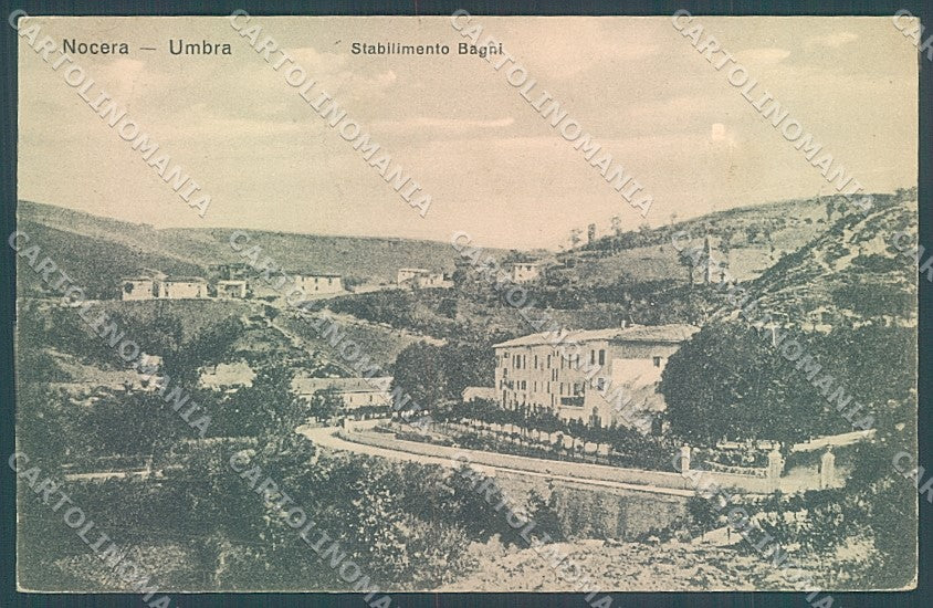 Perugia Nocera Umbra Bagni cartolina JK5364 – fronte