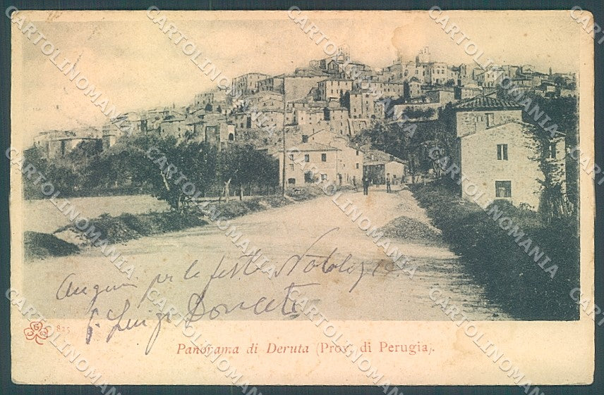 Perugia Deruta cartolina JK5368 – fronte