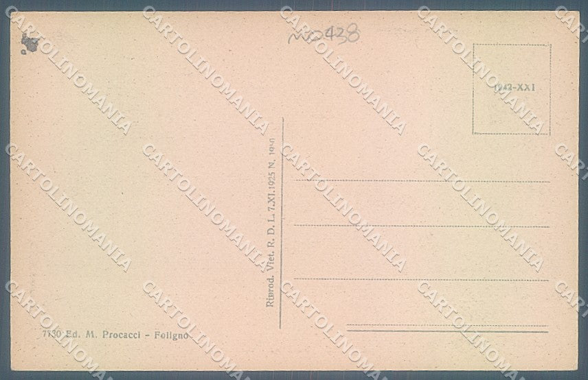 Perugia Foligno Viale XXVIII Ottobre cartolina JK5371 – retro