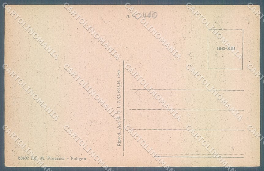 Perugia Foligno Via Cavour Casa del Mutilato cartolina JK5373 – retro