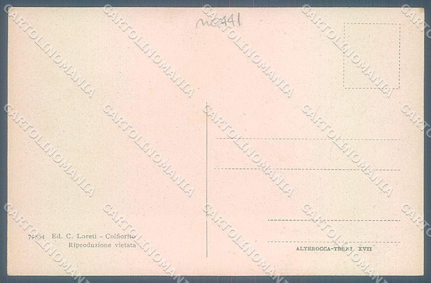 Perugia Foligno Colfiorito Alterocca 77584 cartolina JK5374 – retro