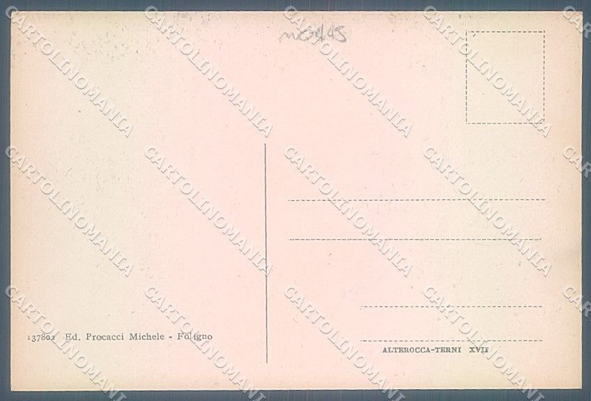 Perugia Foligno Comune Alterocca 137802 cartolina JK5378 – retro