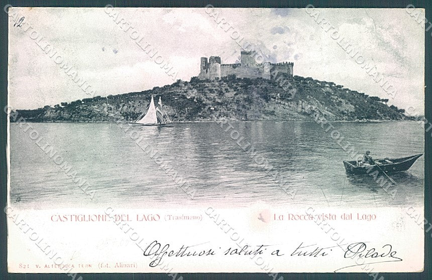 Perugia Castiglione del Lago Castello Alterocca 821 cartolina JK5386 – fronte
