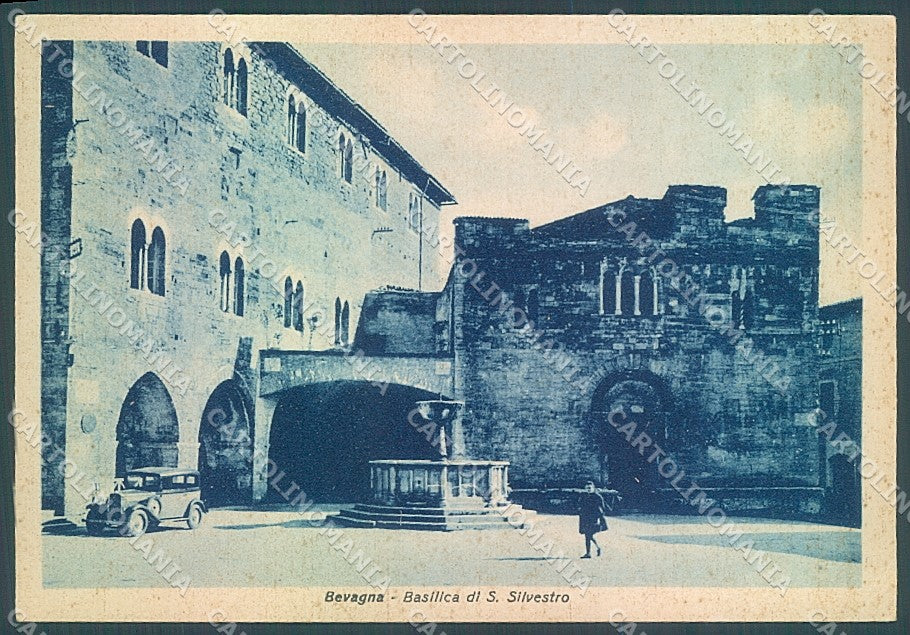 Perugia Bevagna Basilica San Silvestro cartolina JK5401 – fronte
