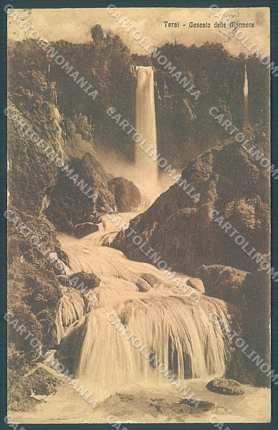 Terni Cascata delle Marmore ANGOLO SCOLLATO cartolina JK5404 – fronte
