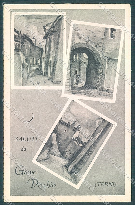 Terni Giove Vecchio saluti da cartolina JK5405 – fronte