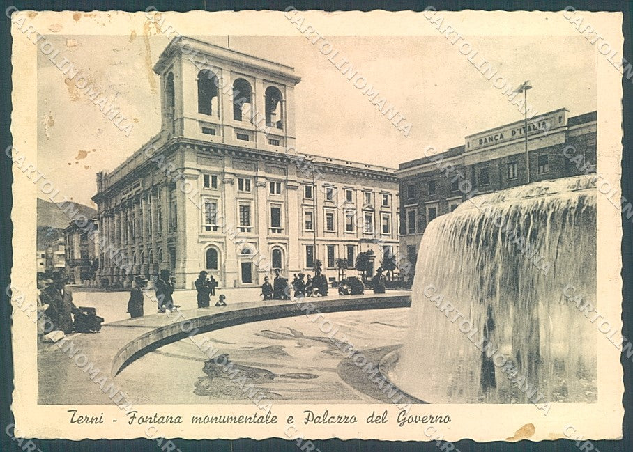 Terni Città Fontana Monumentale Alterocca 133527 MACCHIE FG cartolina JK5419 – fronte