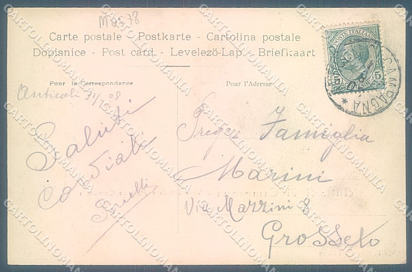 Frosinone Fiuggi Anticoli di Campagna cartolina JK5423 – retro
