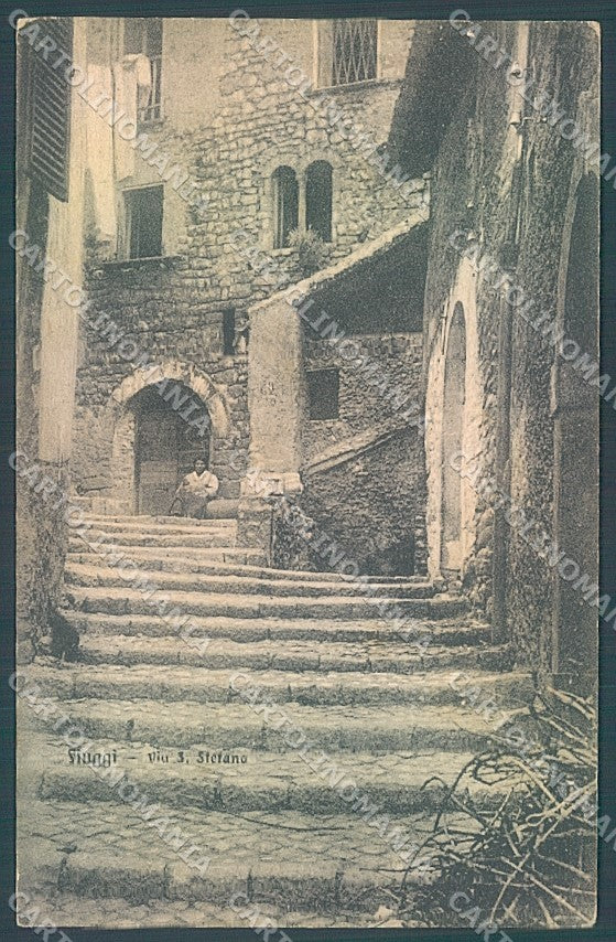 Frosinone Fiuggi Anticoli di Campagna Via S. Stefano cartolina JK5425 – fronte