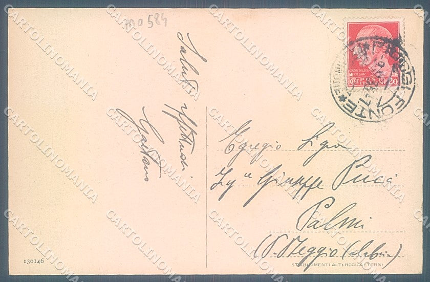 Frosinone Fiuggi Anticoli di Campagna Alberghi Alterocca 130146 cartolina JK5426 – retro