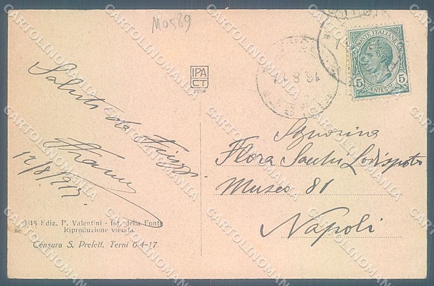 Frosinone Fiuggi Anticoli di Campagna Terme cartolina JK5431 – retro
