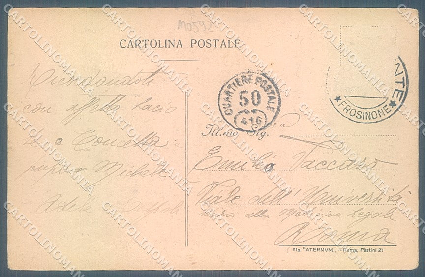 Frosinone Fiuggi Anticoli di Campagna Hotel Le Palme PIEGA cartolina JK5434 – retro