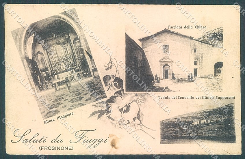 Frosinone Fiuggi Anticoli di Campagna Chiesa saluti da cartolina JK5435 – fronte
