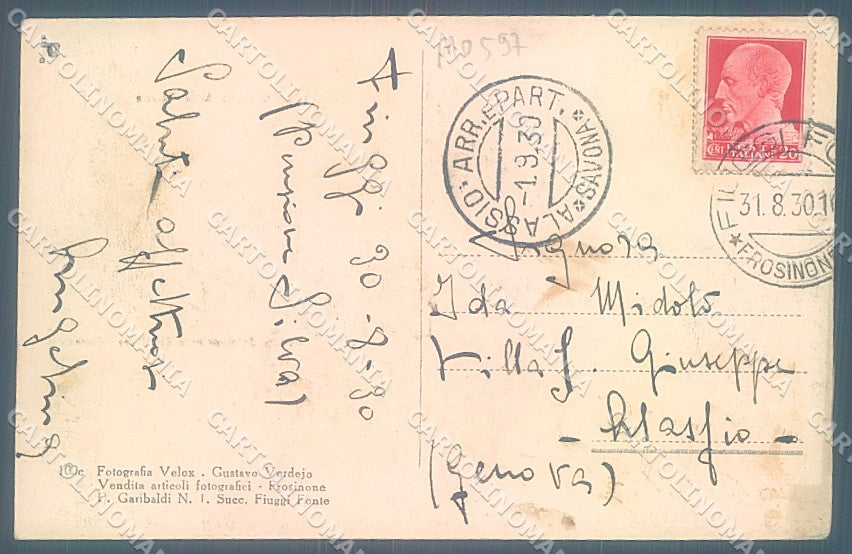 Frosinone Fiuggi Anticoli di Campagna Chiesa saluti da cartolina JK5435 – retro