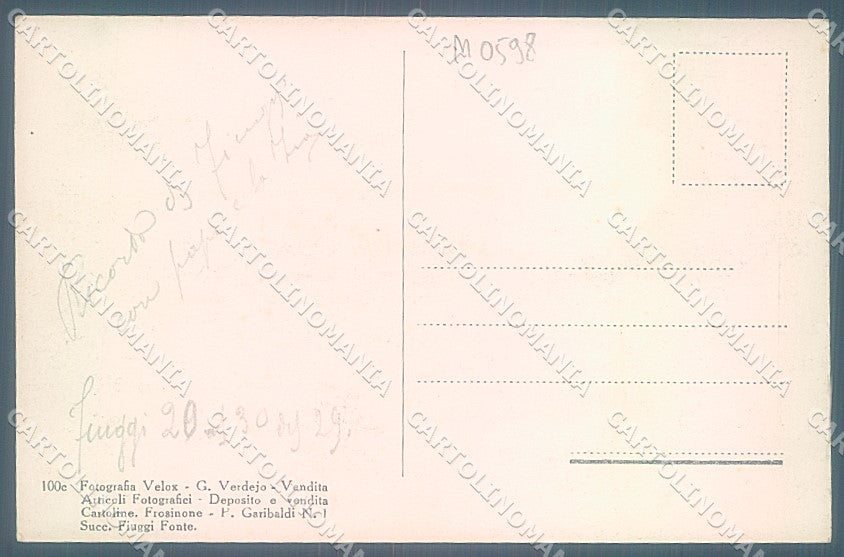 Frosinone Fiuggi Anticoli di Campagna Fonte Anticolana cartolina JK5439 – retro
