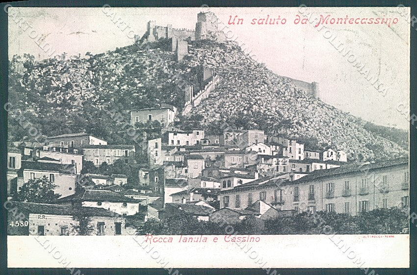 Frosinone Cassino Abbazia saluto da Alterocca 4580 cartolina JK5450 – fronte