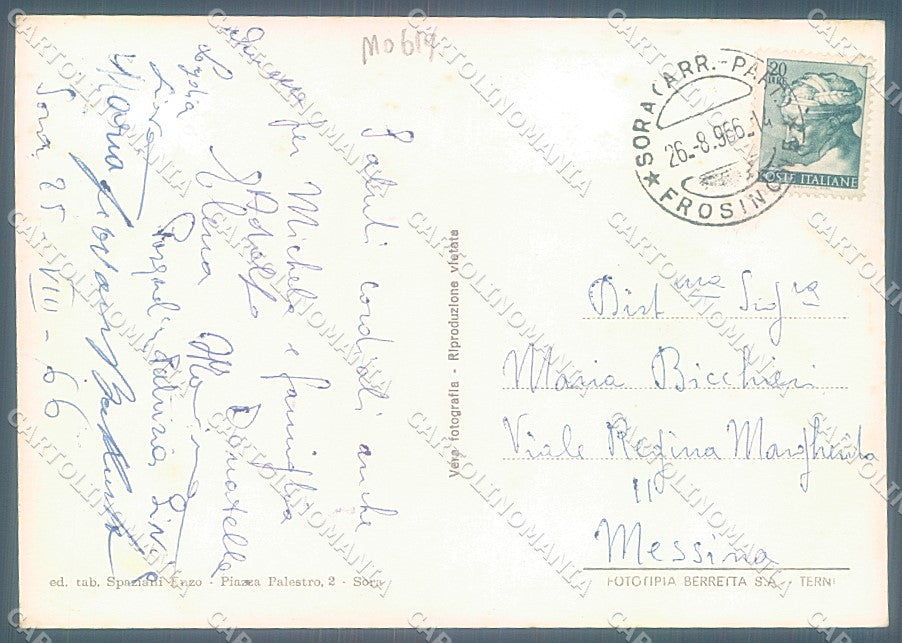 Frosinone Sora Ponte Fiume Liri Foto FG cartolina JK5452 – retro