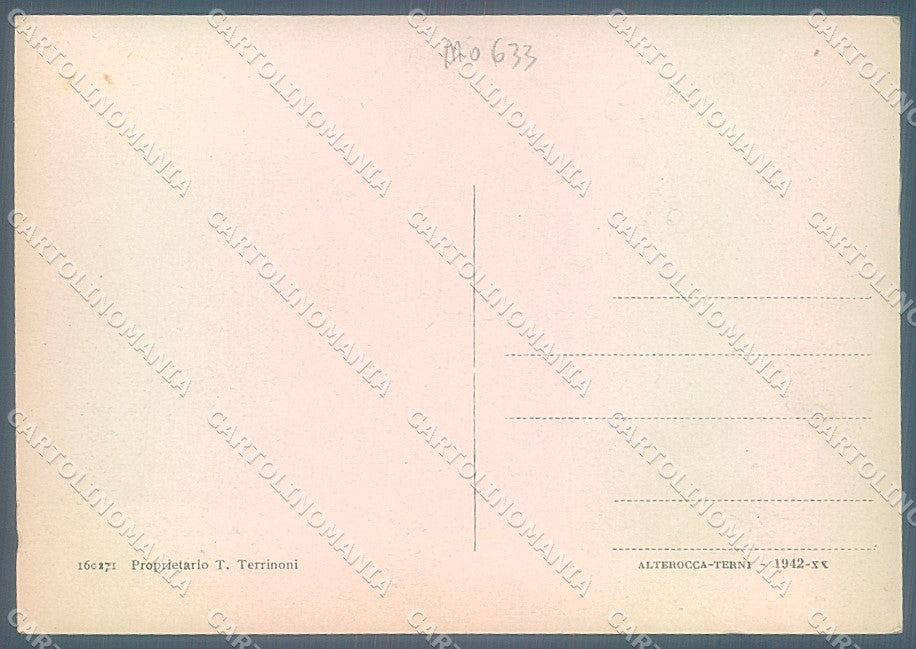Frosinone Fiuggi Albergo Reale Alterocca 160271 FG cartolina JK5455 – retro