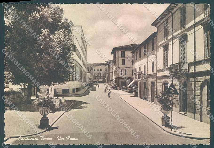 Forlì Cesena Castrocaro Via Roma FG cartolina JK5477 – fronte