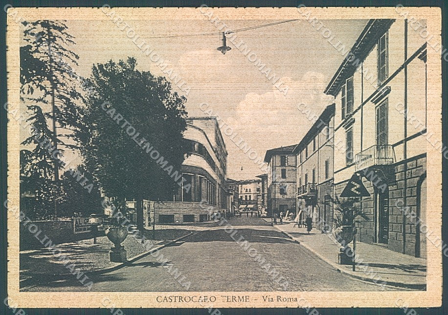Forlì Cesena Castrocaro Via Roma PIEGA ANGOLO FG cartolina JK5478 – fronte